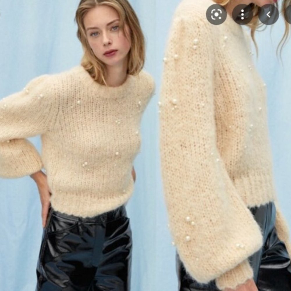 Aritzia Le Fou Wilfred Shimmy Sweater NWOT